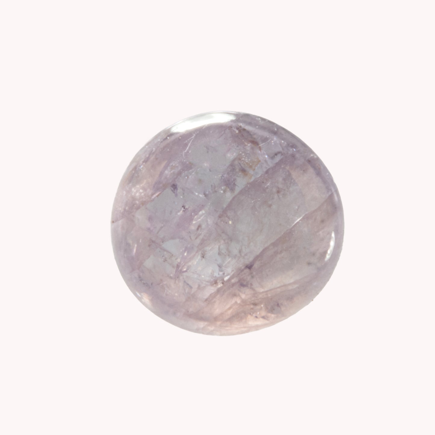 Dome 8k Guld- sart lavendel safir 6,8mm
