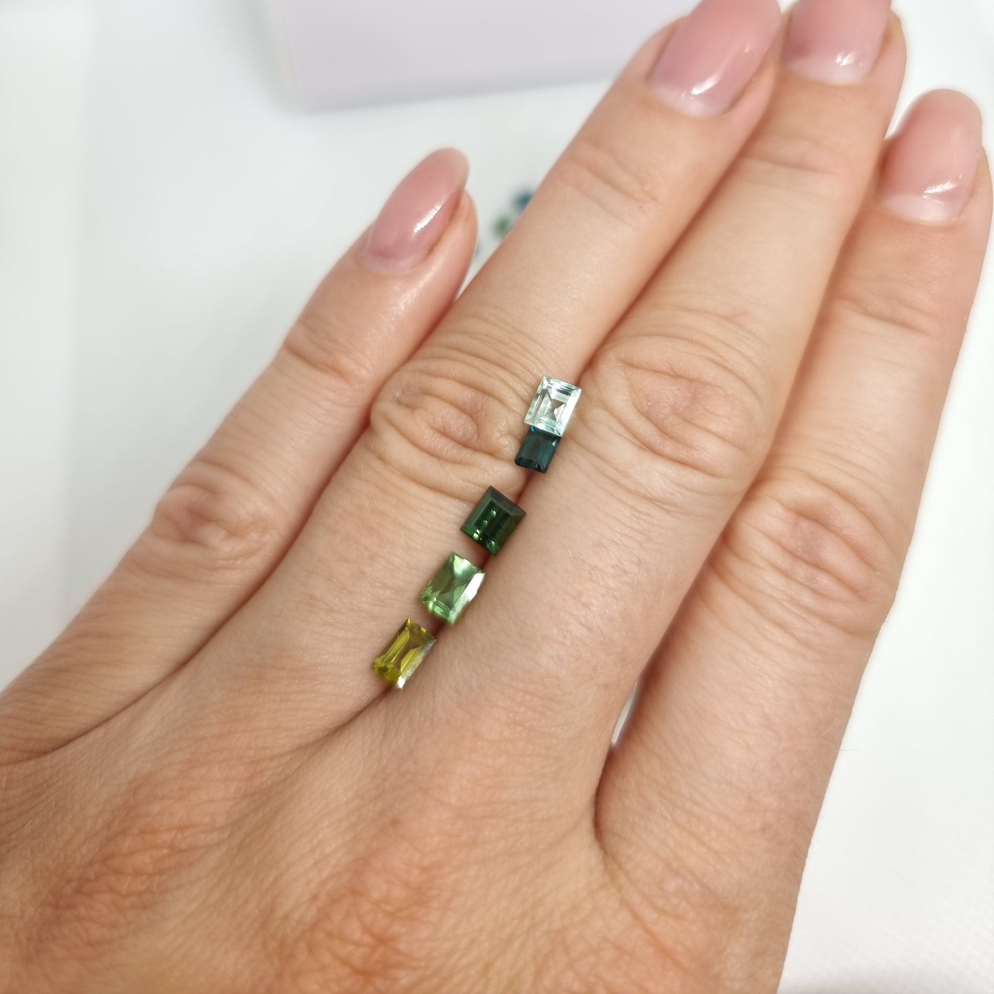 Turmalin, små baguetter