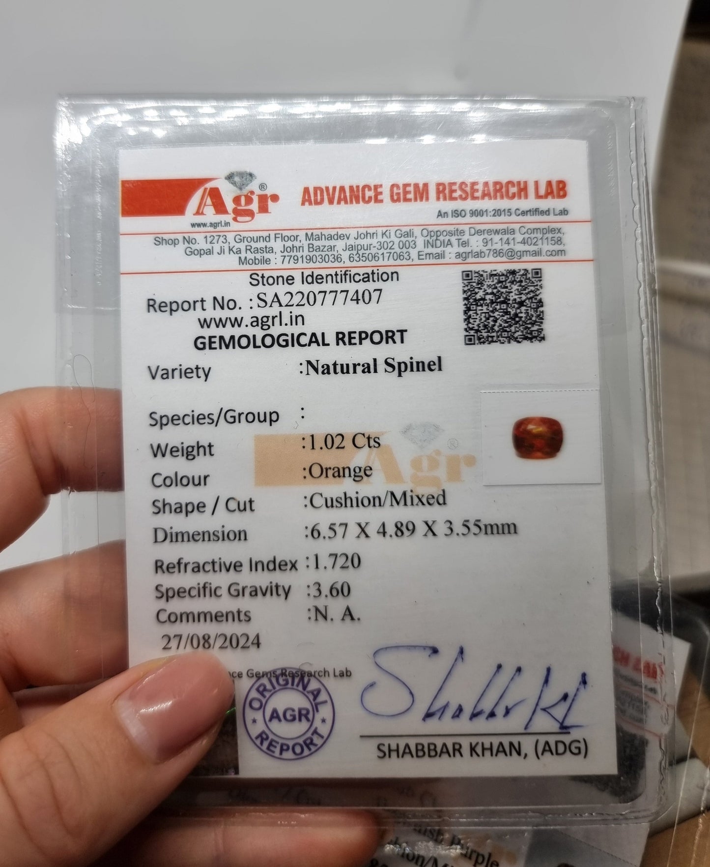 Spinel (med rapport)