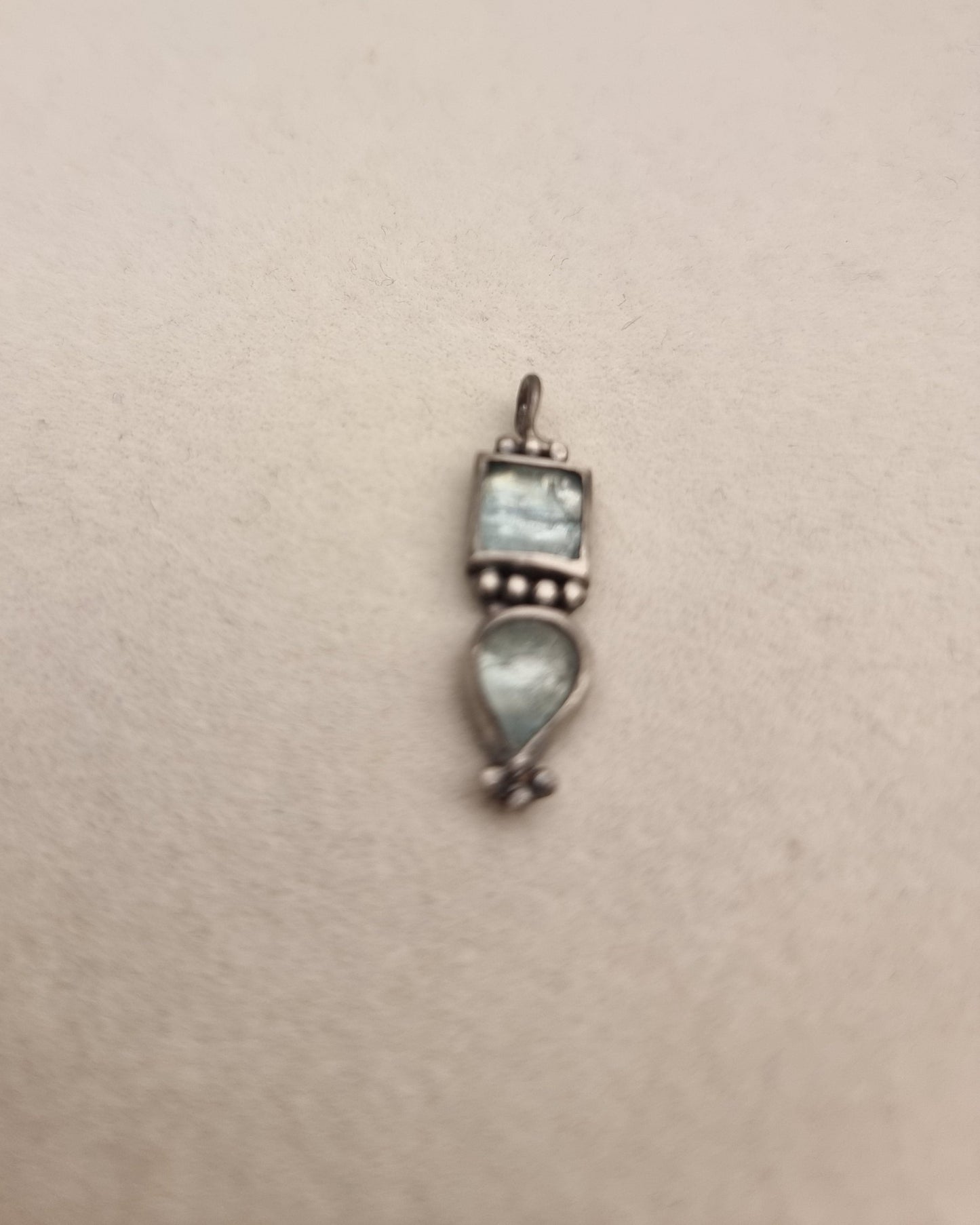 Vedhæng i vintage-stil med Aquamarin