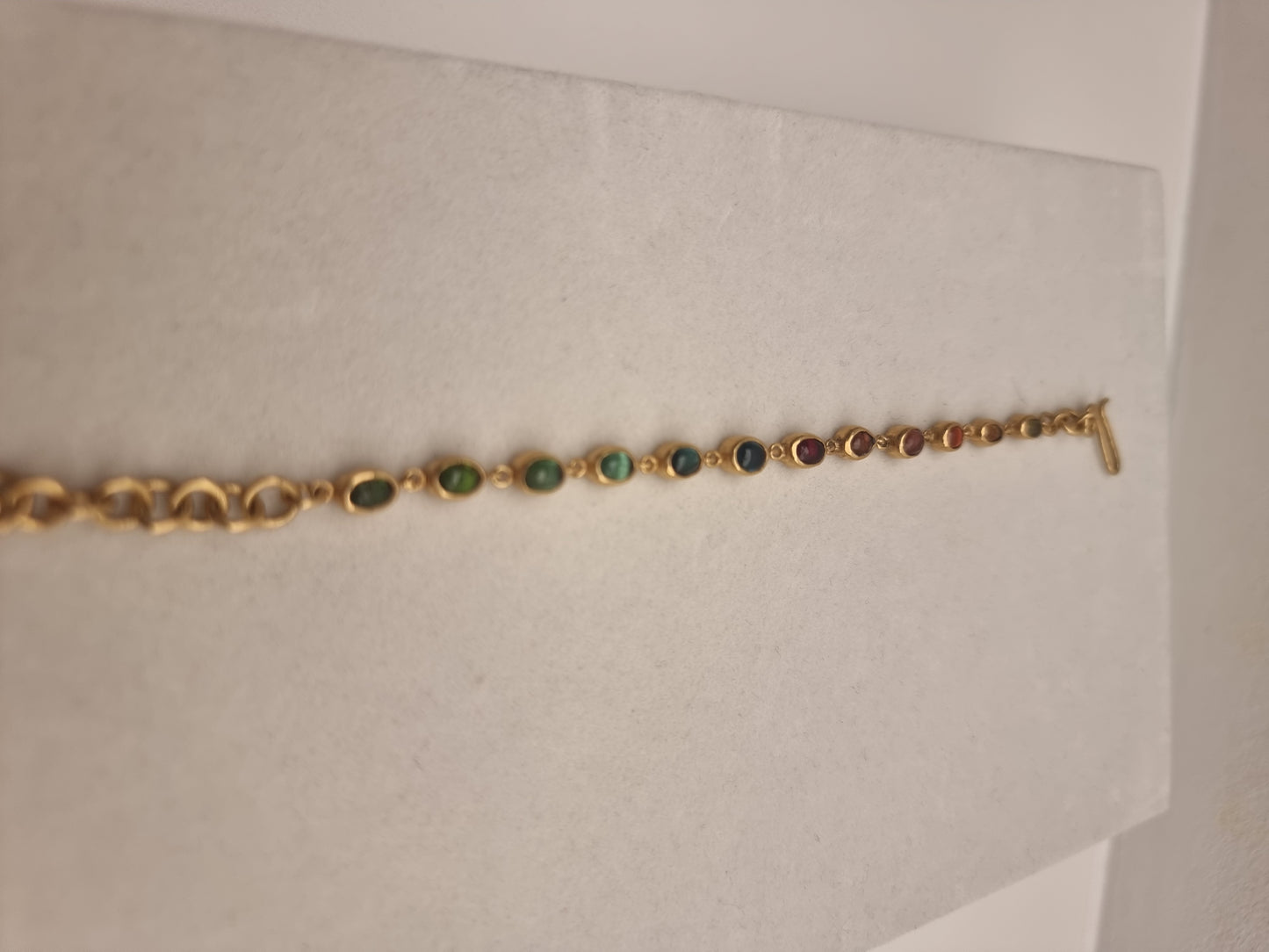 Turmalin Armbånd, belagt med 24k guld*