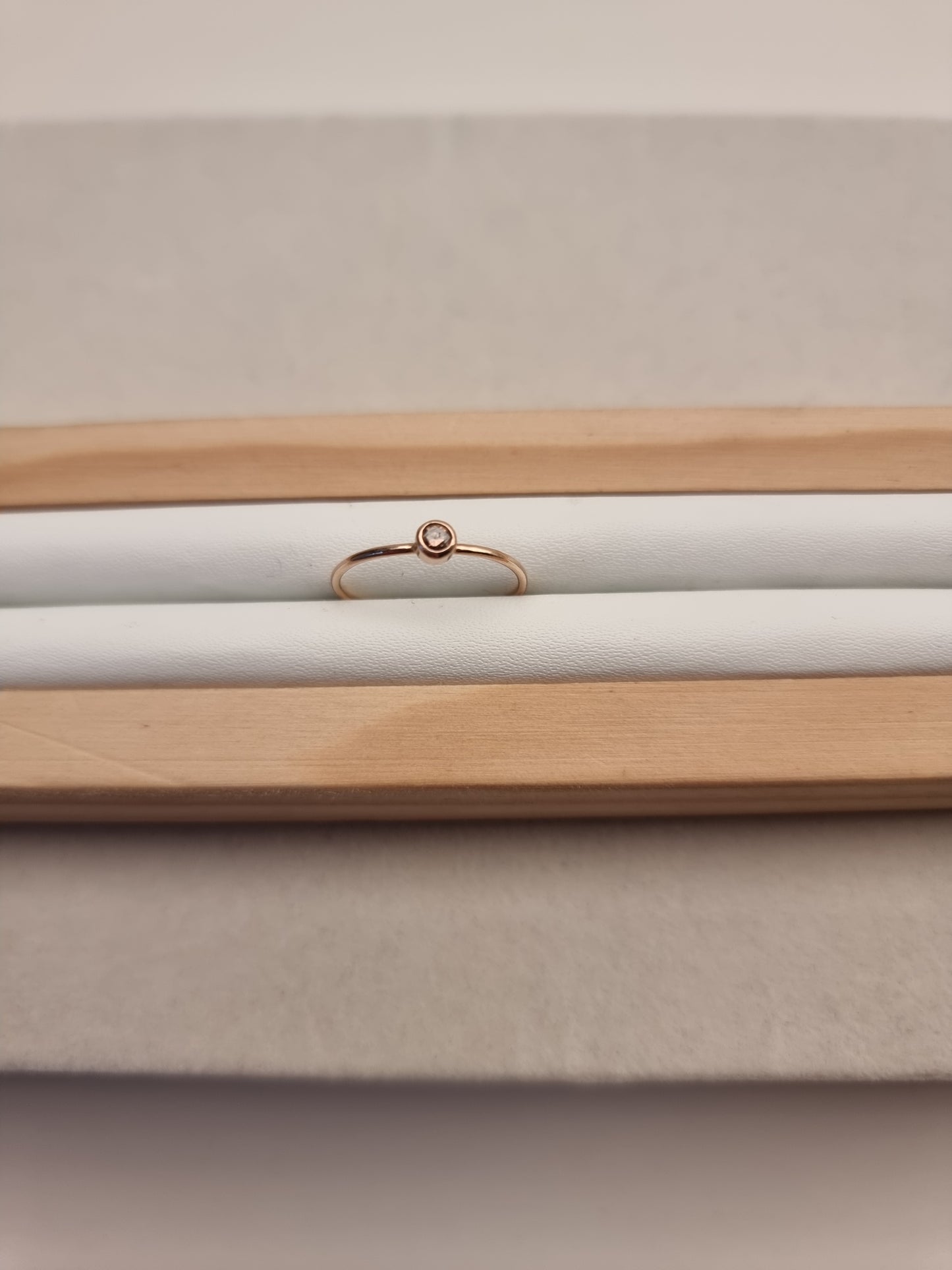 Rosa guld 14k med diamant