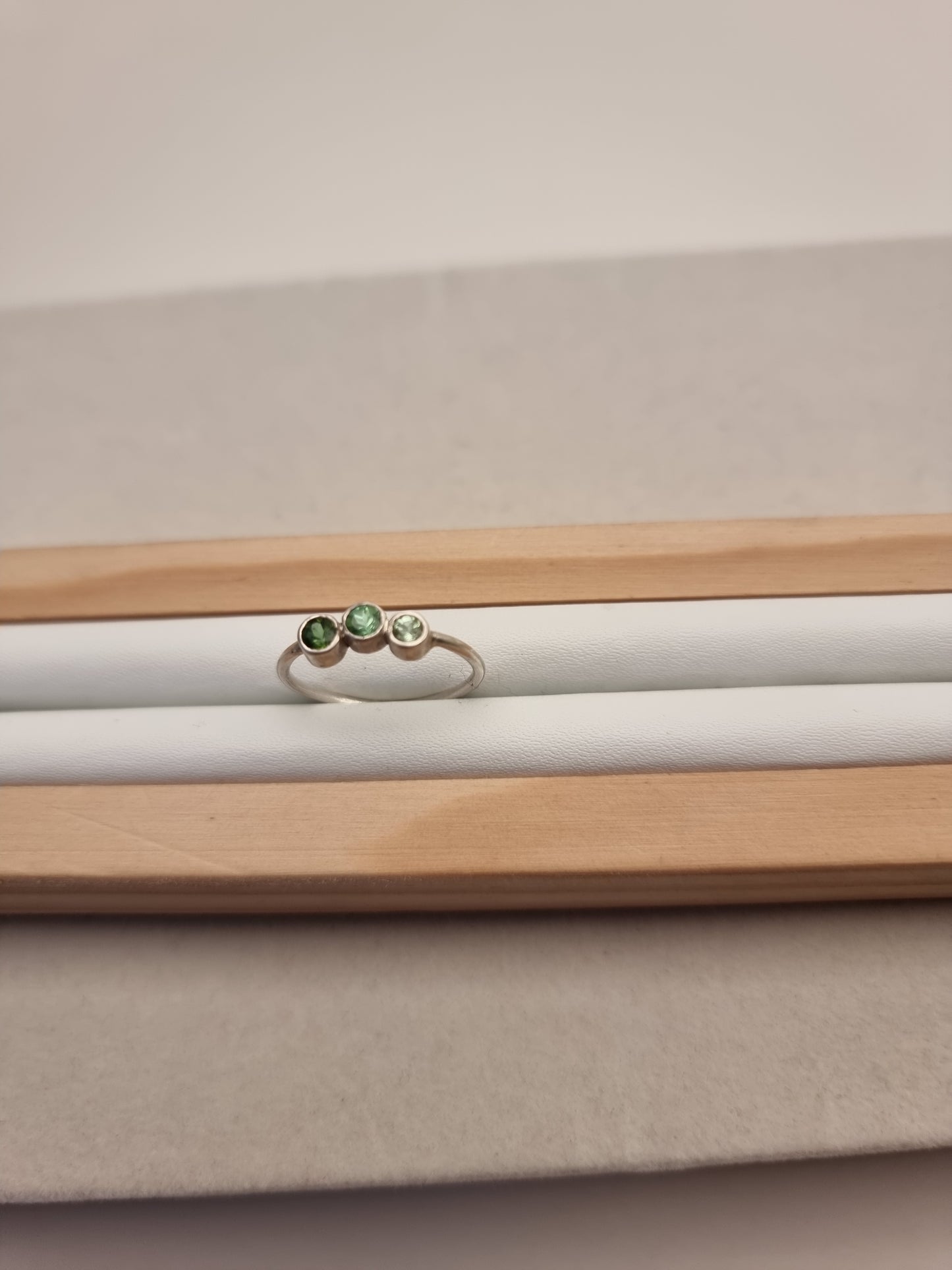 Grønne turmaliner ring