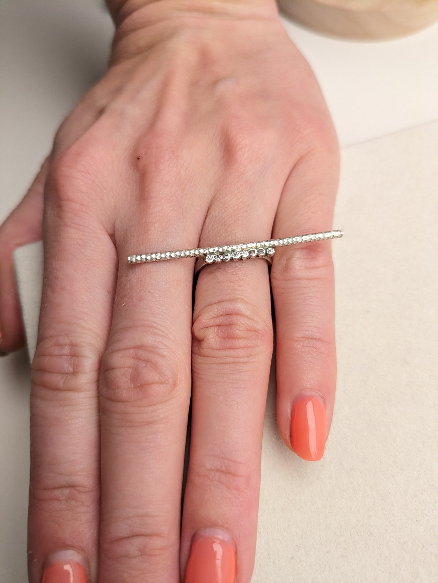 Elegant sølv og zirconia sæt