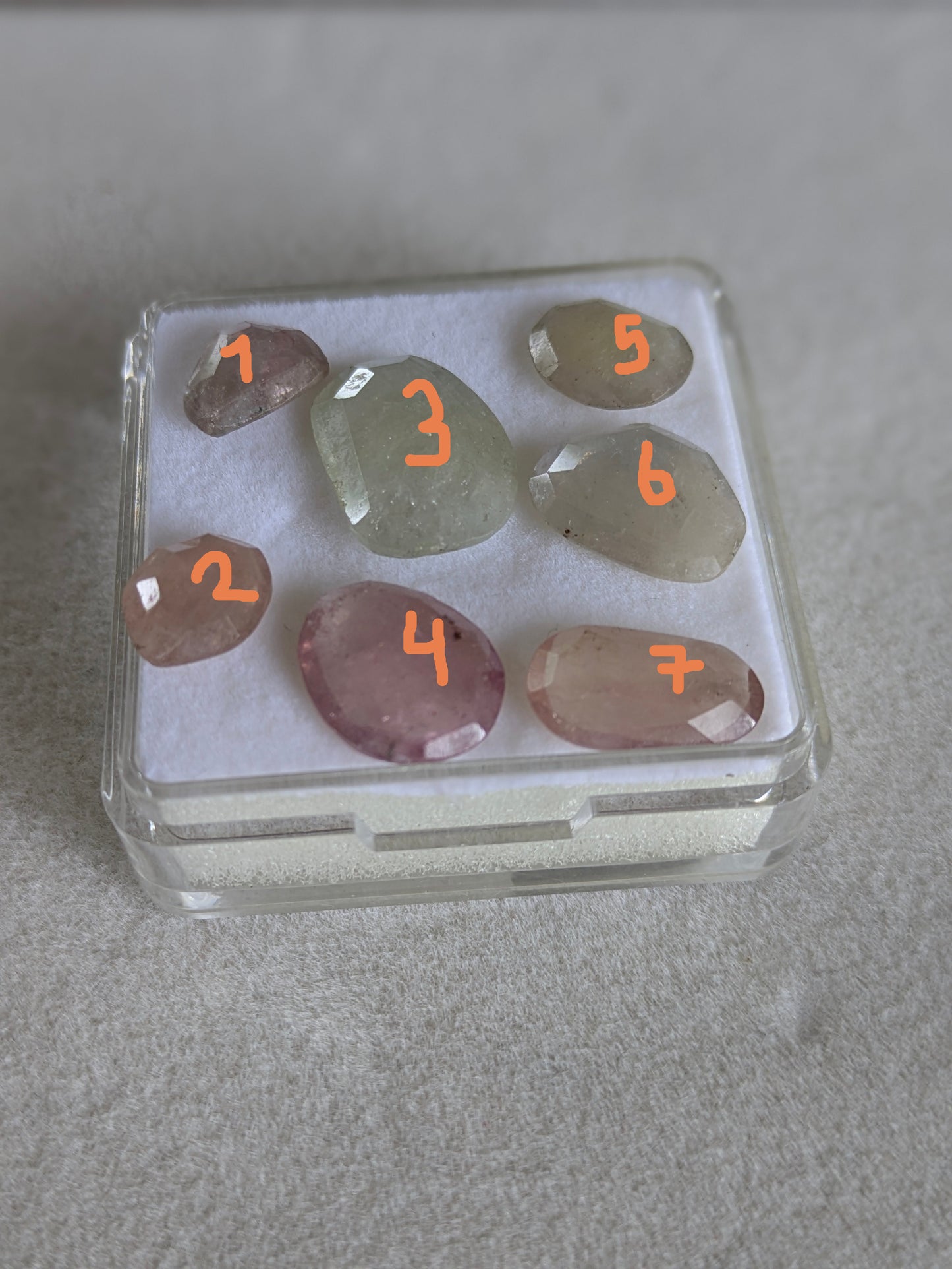 Fancy 2 sider geometrisk safir