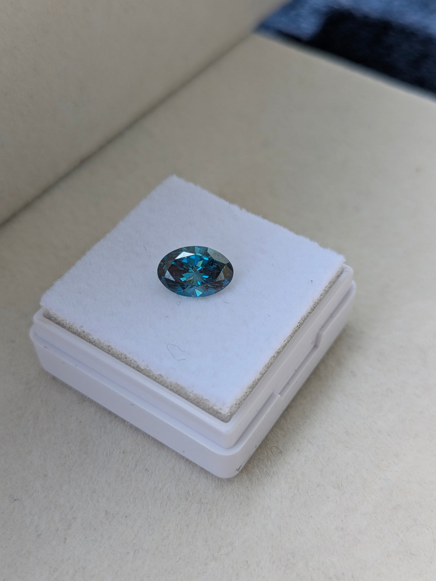 Laboratorie skabt Diamant m. report
