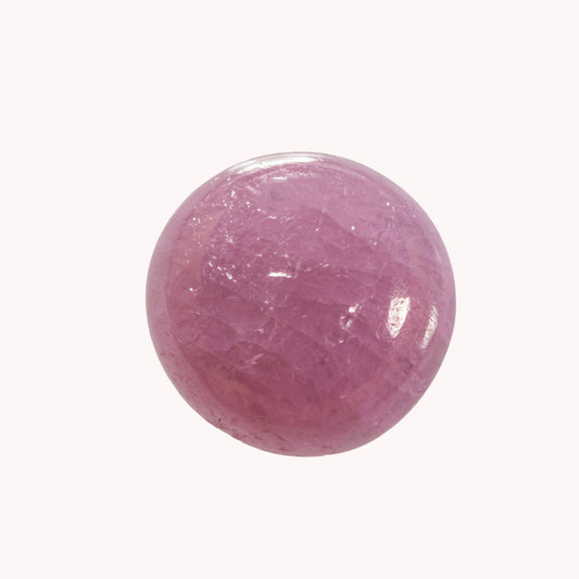 Dome 8k Guld- Pink safir 6,8mm.