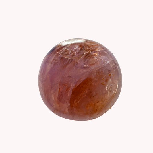 Dome 8k Guld- Dyb pink/orange agtig safir 8,2mm.