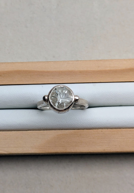 Grøn ametyst statement ring