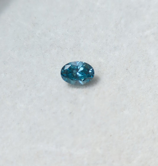 Laboratorie skabt Diamant m. Report