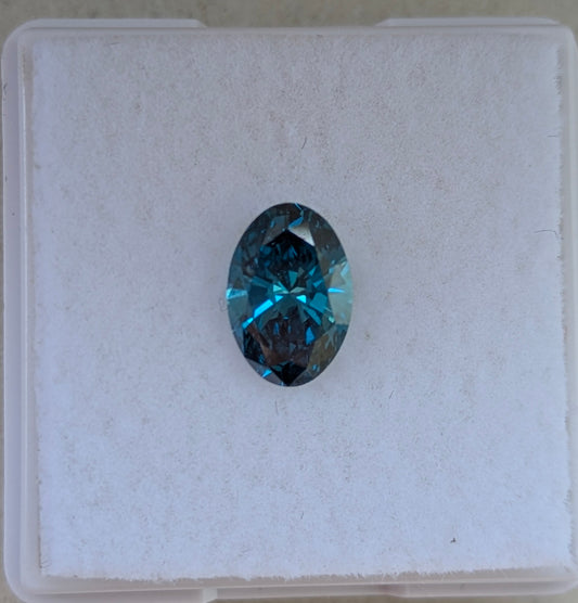 Laboratorie skabt Diamant m. report