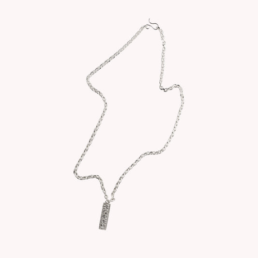 Udhugget halskæde lille